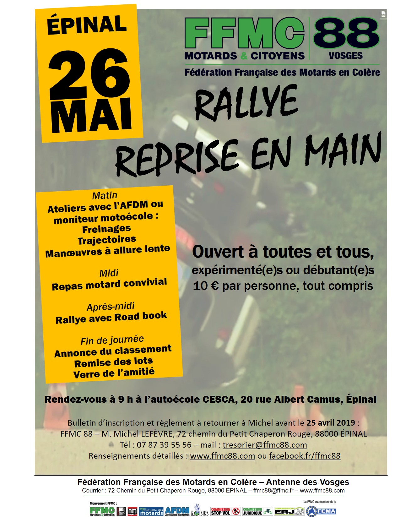 Rallye reprise en main – 26/05/19