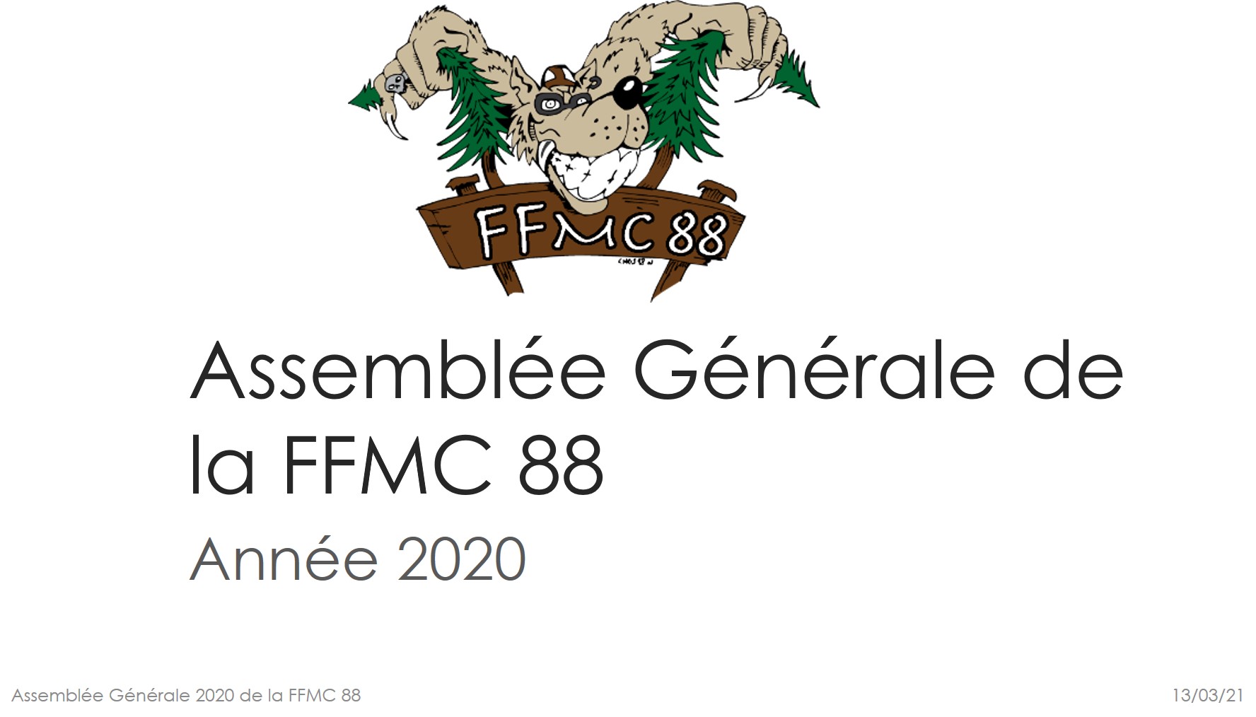 Assemblée Générale de la FFMC 88 – Année 2020