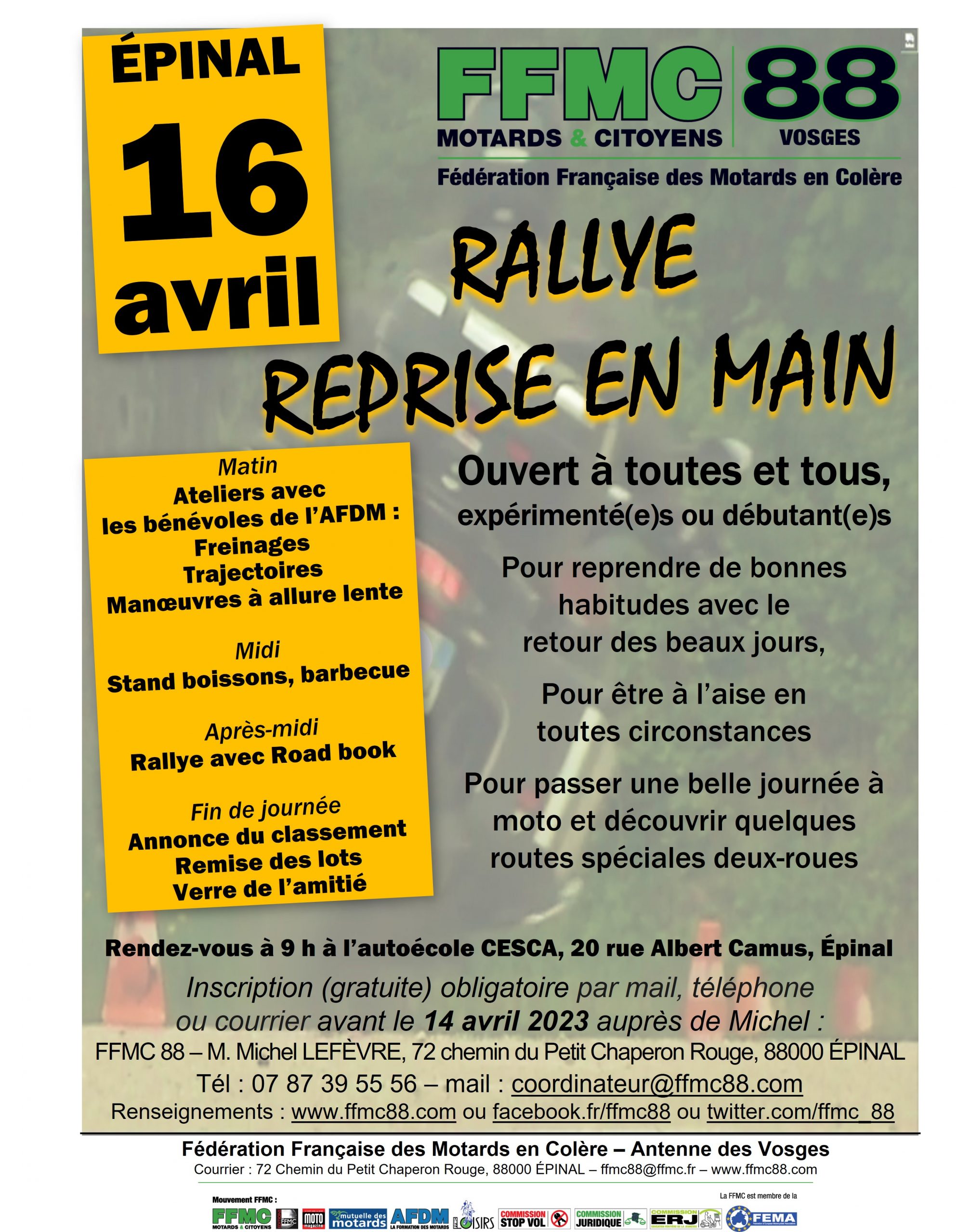 Rallye Reprise en Main – 16 avril 2023